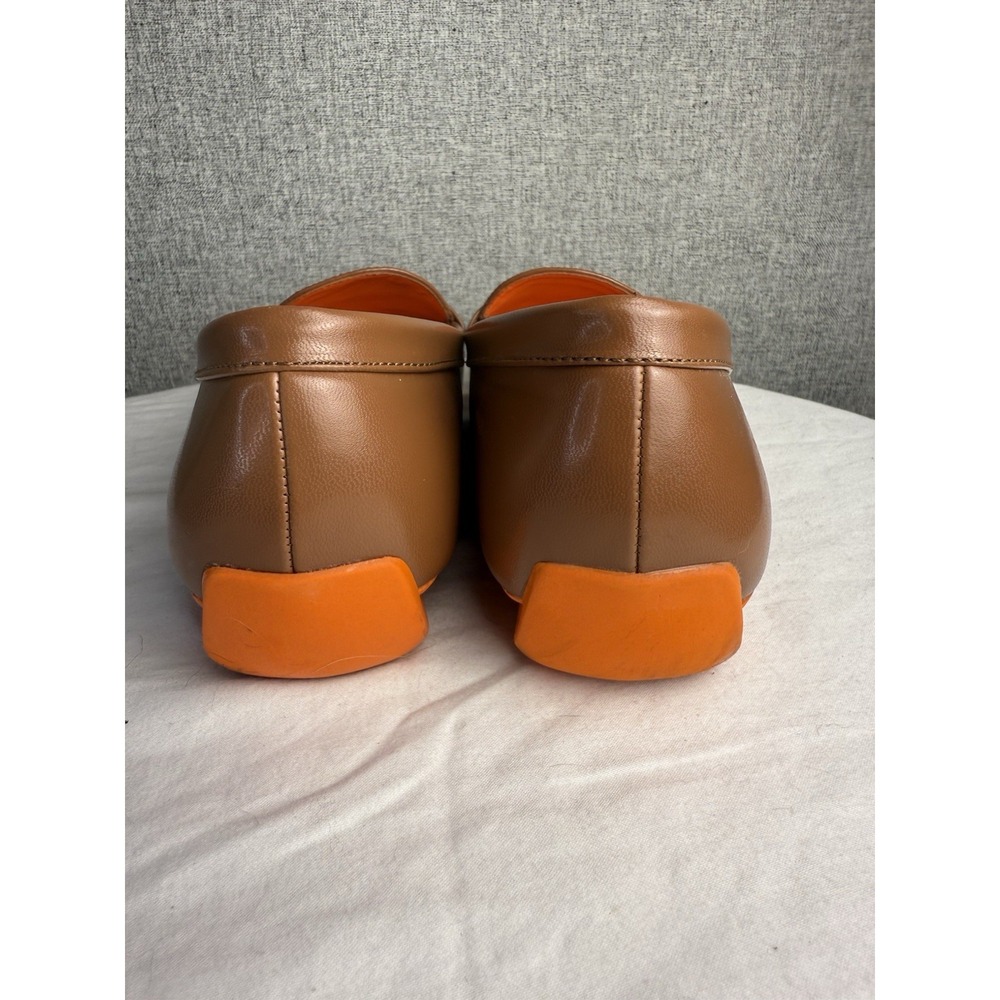 Chaps Cerra Loafers Driving Moccasins Slip On Shoes Tan Brown Orange Preppy 10 B - Picture 5 of 7